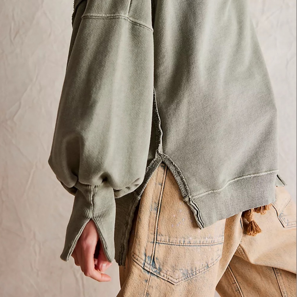 NWT Free People Camden Henley - Picture 4 of 10